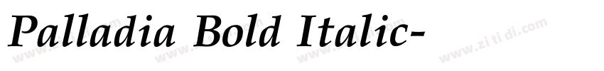 Palladia Bold Italic字体转换